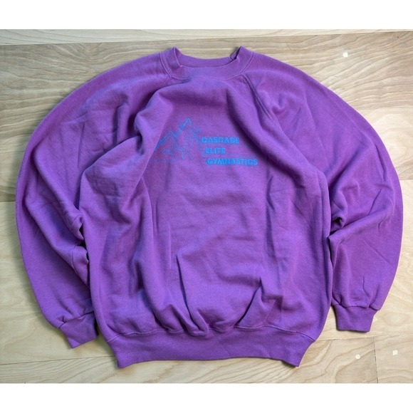 Hanes Tops - Vintage Games Graphic Crew Neck Sweatshirt Cascade Elite Gymnastics Women's XL